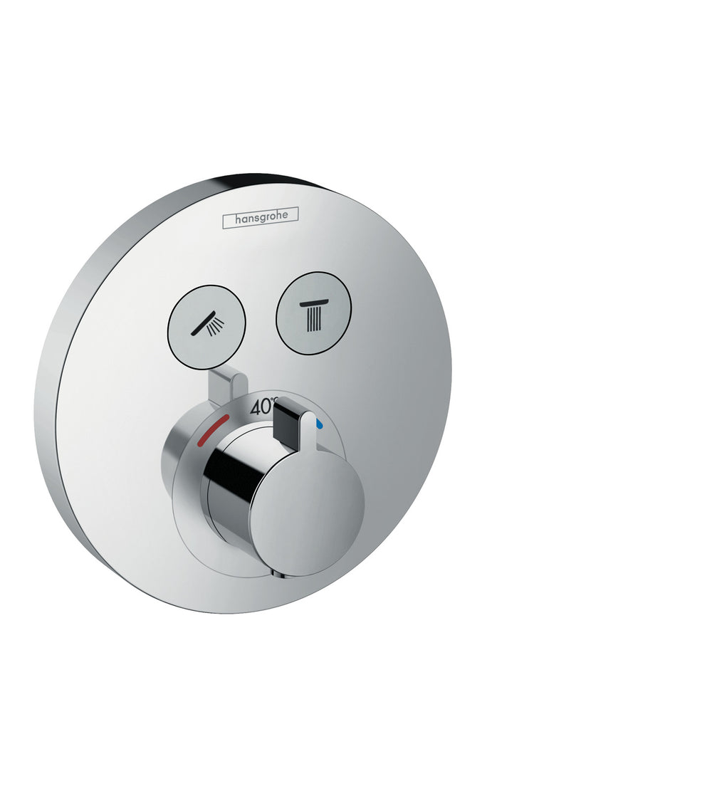 Thermostatic Trim for 2 Functions, Round in Multiple Finishes