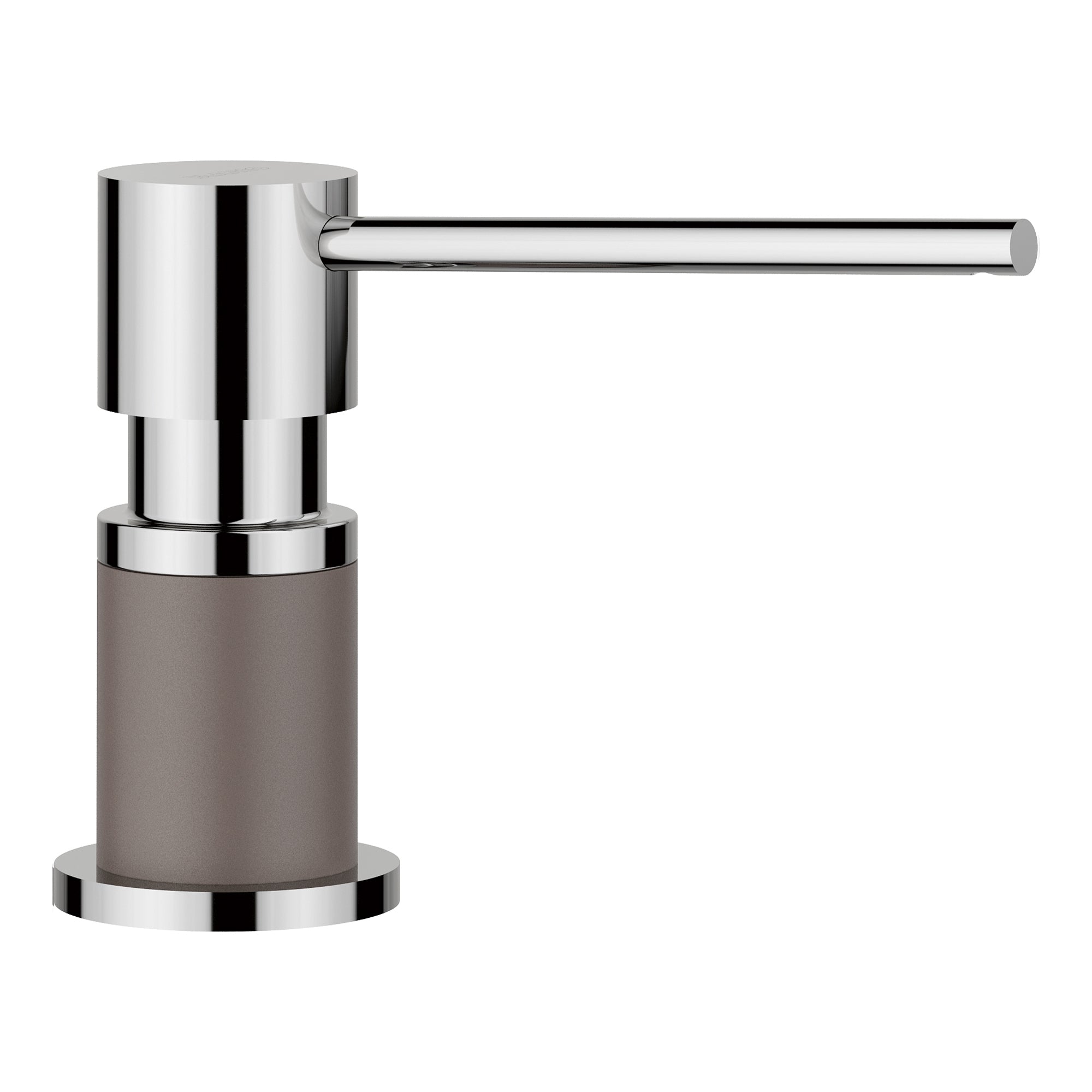 Blanco - 443044 - Lato Soap Dispenser - Chrome/Volcano Gray